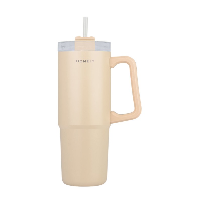 Estia 01-34504 Θερμος Straw Tumber 900ml Sandstone (01-34504)